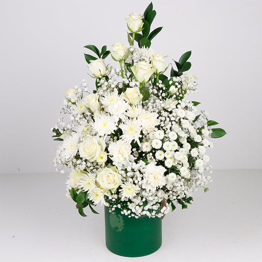 Green Vase Arrangement