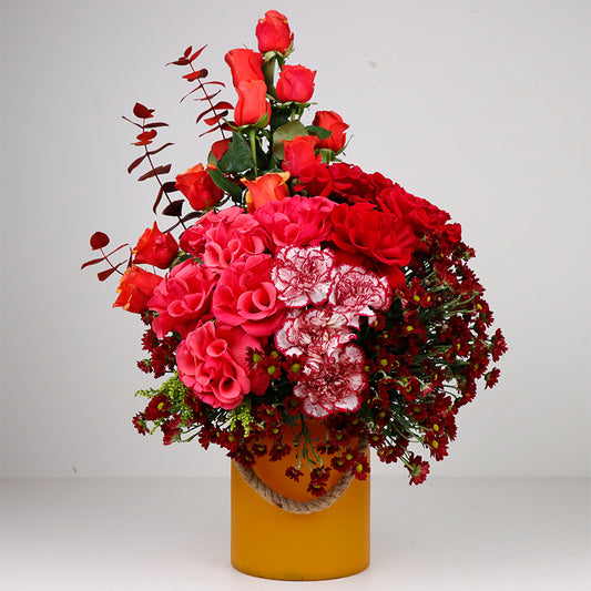 Orange Vase Arrangement